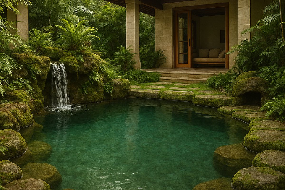 Jungle Drop — natural pool design concept