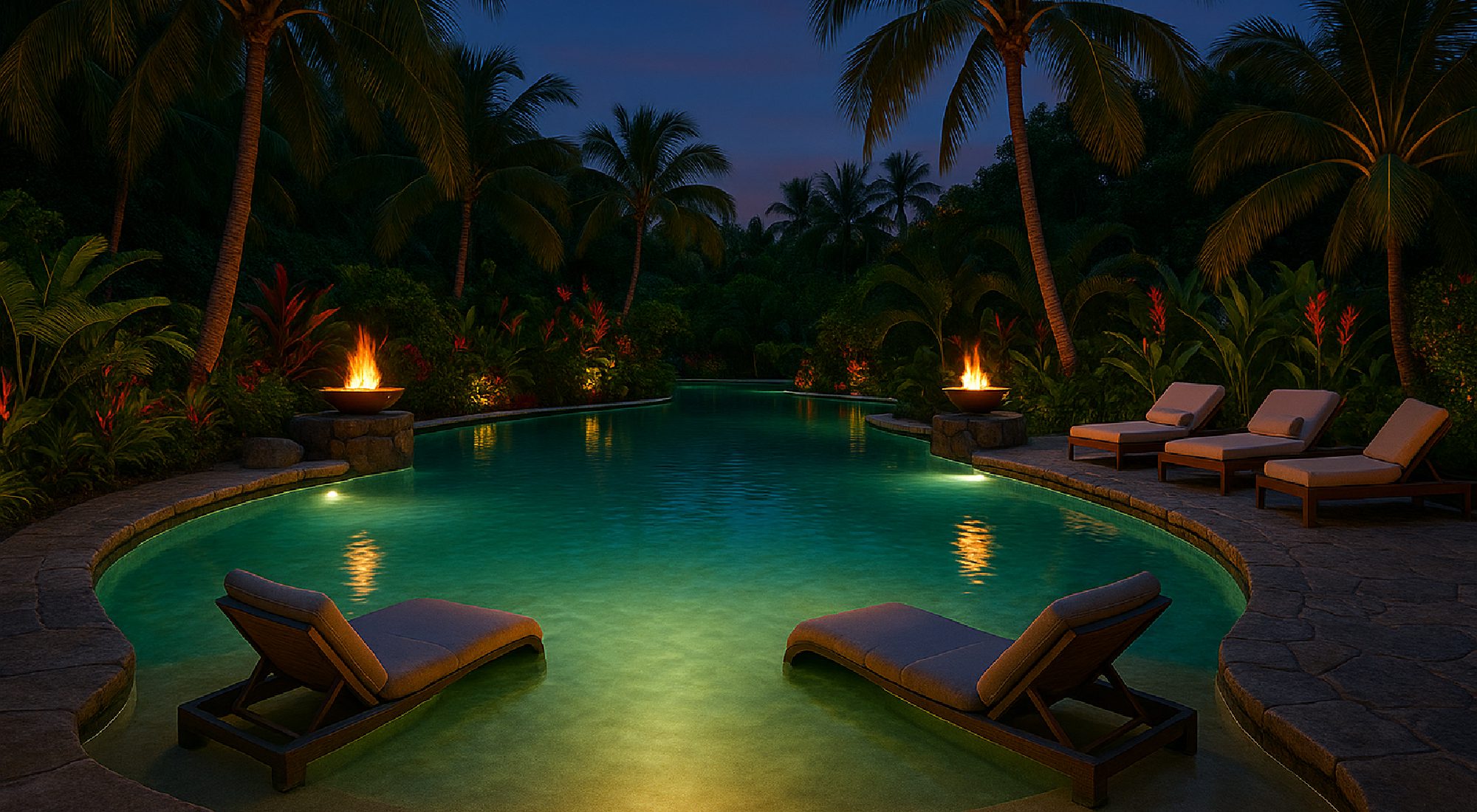 Lagoon Luxe — natural pool design concept