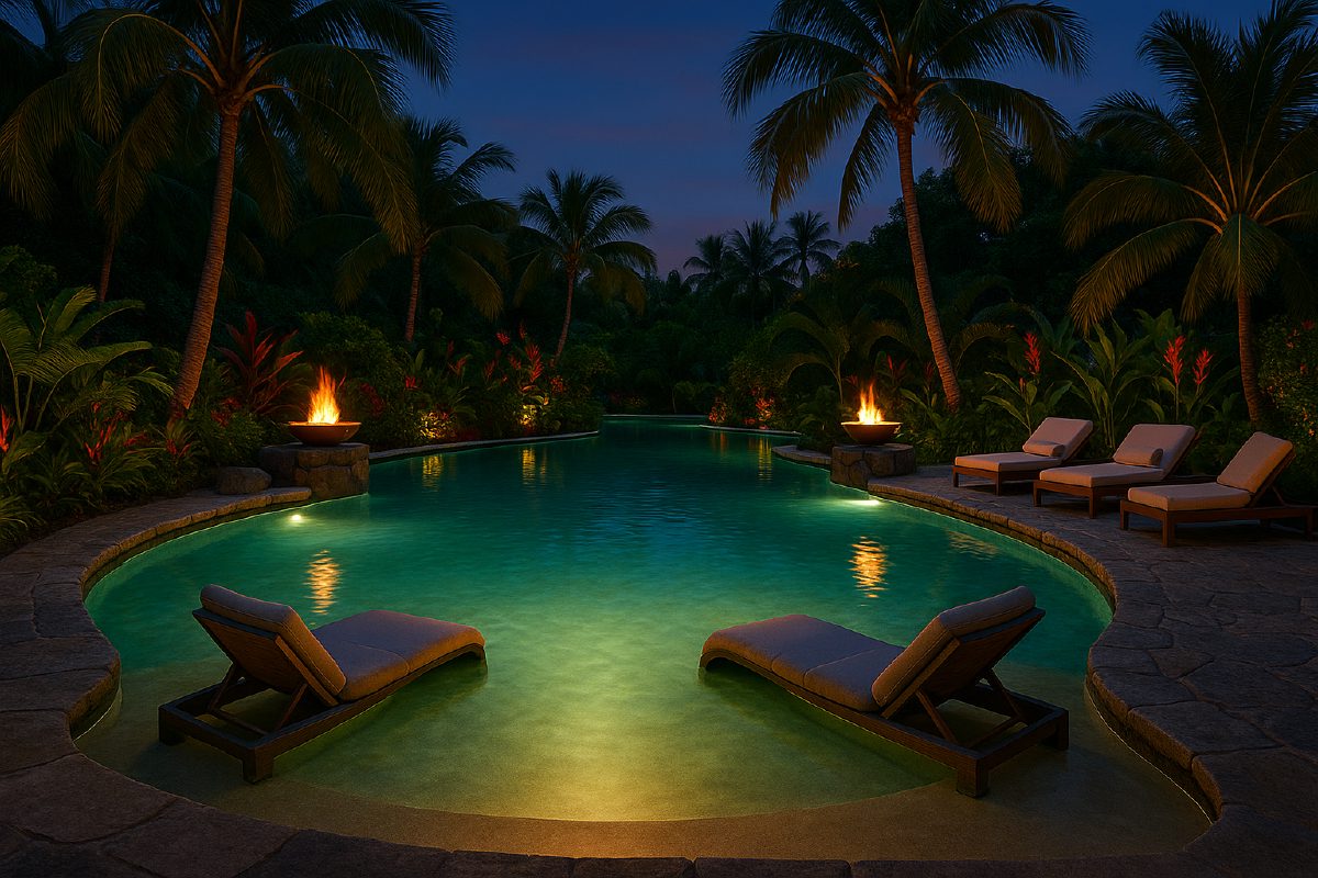 Lagoon Luxe — natural pool design concept