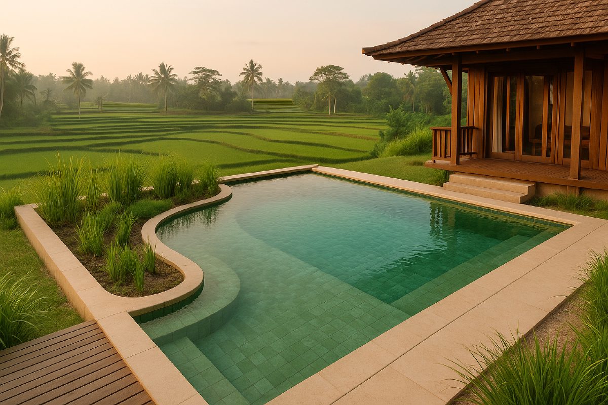 Rice Field Ripple — natural pool design concept