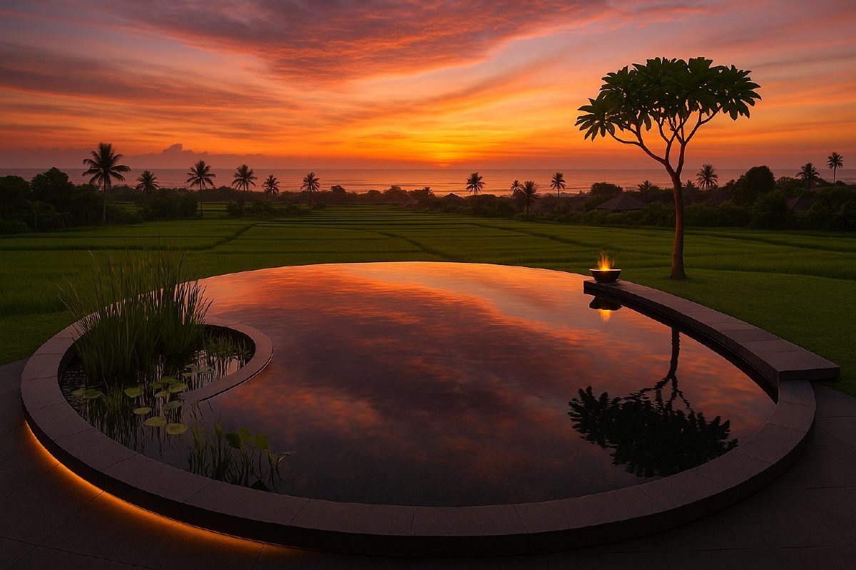 Sunset Sink — natural pool design concept