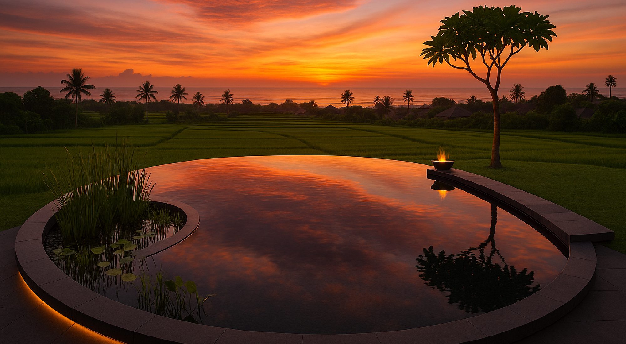 Sunset Sink — natural pool design concept