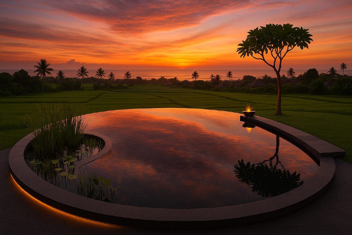 Sunset Sink — natural pool design concept